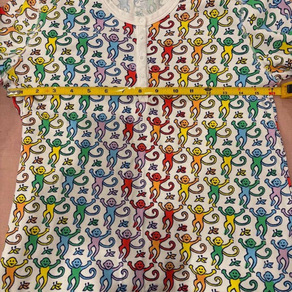 NWOT Roller Rabbit Disco Monkey Pajama Set - Picture 3 of 10